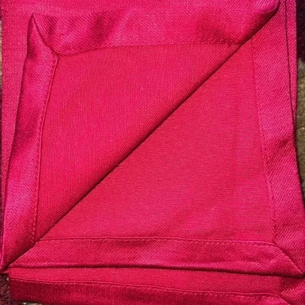 Lipstick Red Cloth Napkins Set of 4 Cotton Blend Every Day Use Holidays